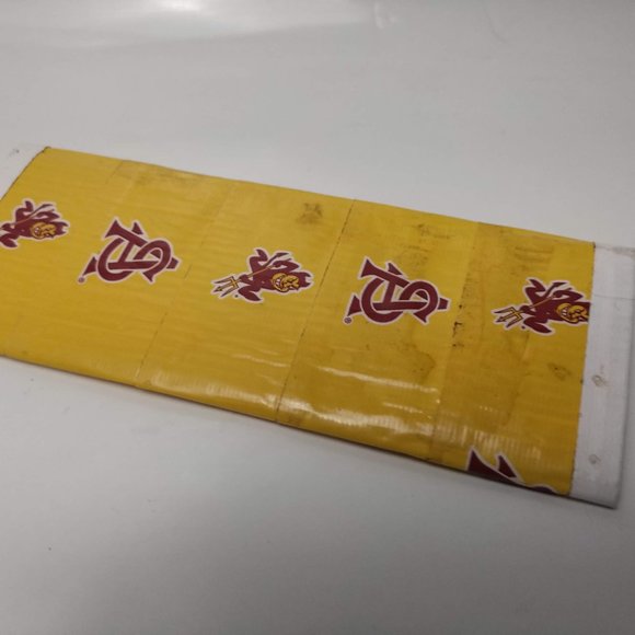 ASU ARIZONA STATE UNIVERSITY DUCT TAPE WOMENS WALLET FULLY FUNCTIONAL - Picture 3 of 4